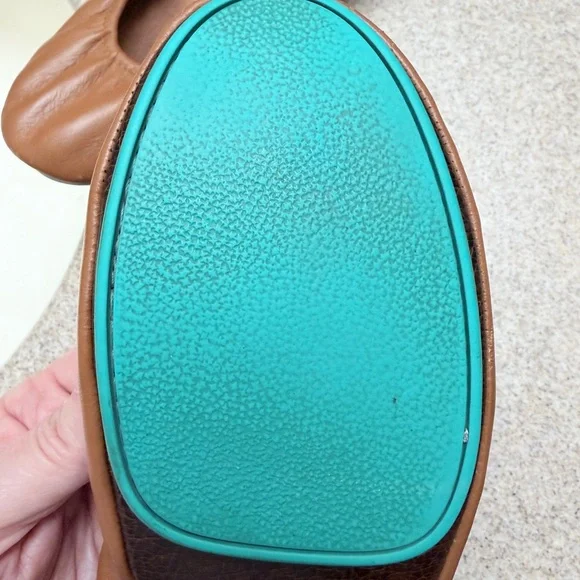 Tieks Women's Brown Leather Flats Chestnut size 8 - Picture 9 of 14
